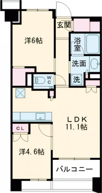 プラウドシティ小竹向原フロントコートの間取り