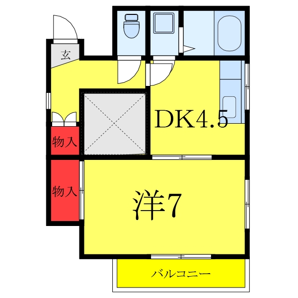 フレール小井土の間取り