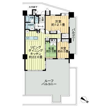 中頭郡北中城村字ライカムのマンションの間取り