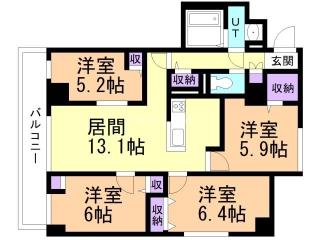 カマールよいちの間取り