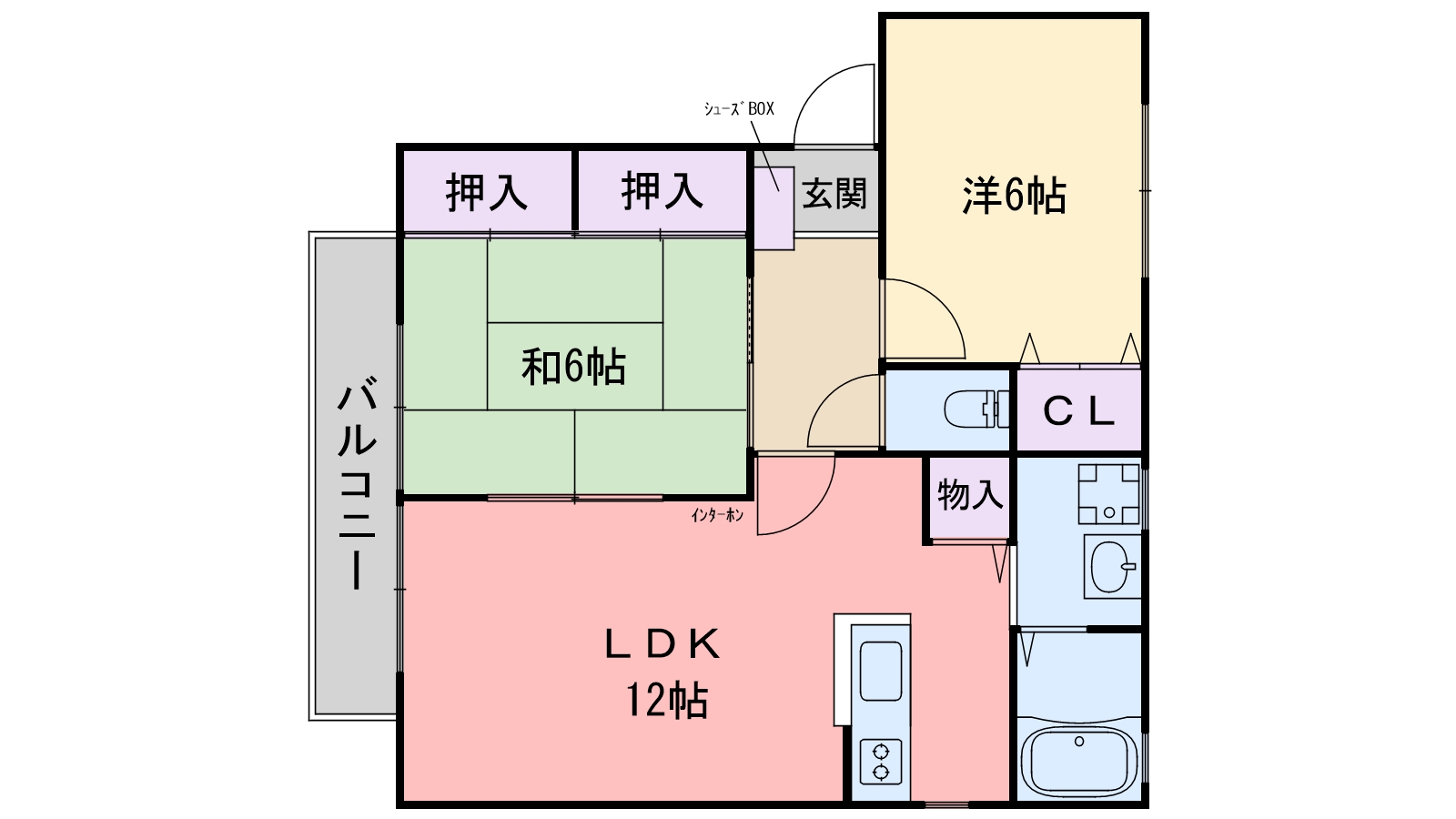 メルベーユ　C棟の間取り