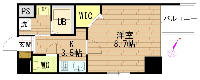 グラビスコート広島駅前通りの間取り