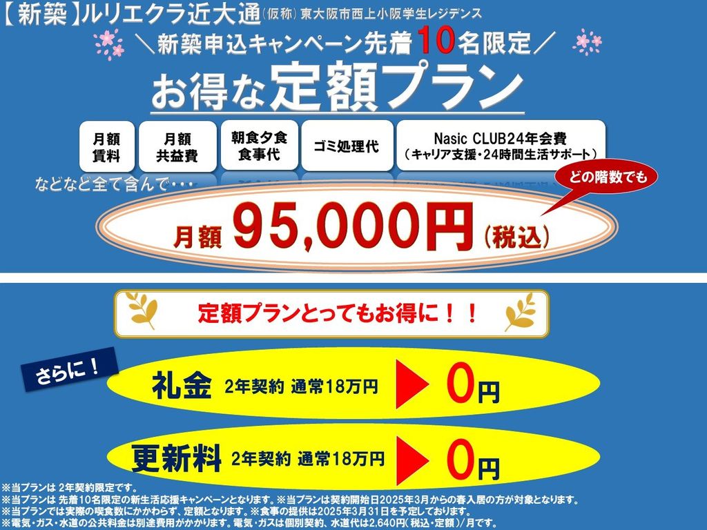 東大阪市西上小阪のマンションの間取り