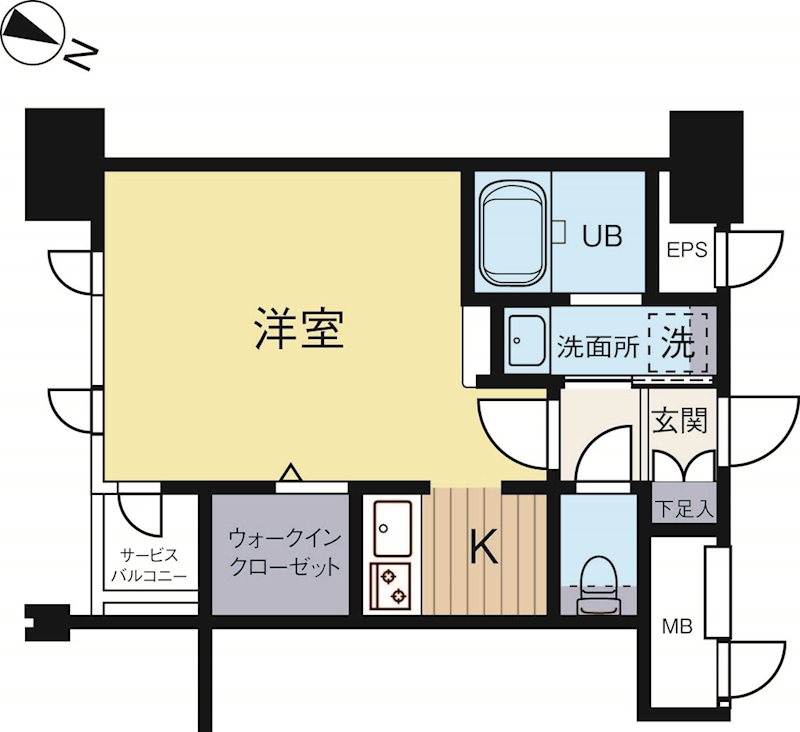 【エンクレスト博多GATEの間取り】