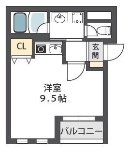 吹田市高城町のマンションの間取り