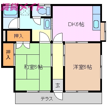 サンシャイン伊藤A棟の間取り