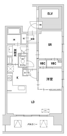 八王子市八日町のマンションの間取り