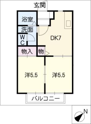 メゾン　ファミールの間取り