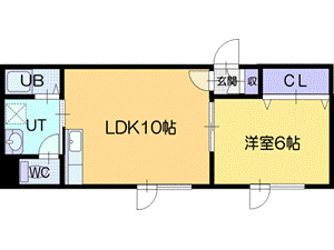 オレンジパークハイツの間取り