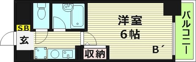 エスリード大阪城北の間取り