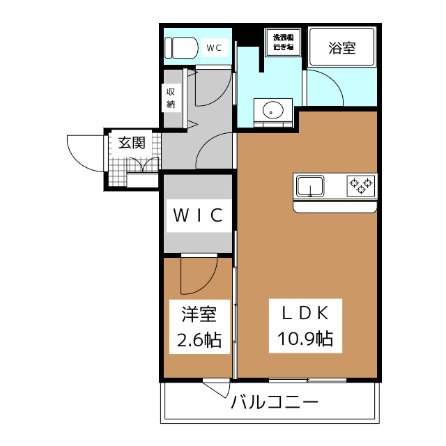 シャーメゾン　こまちの間取り