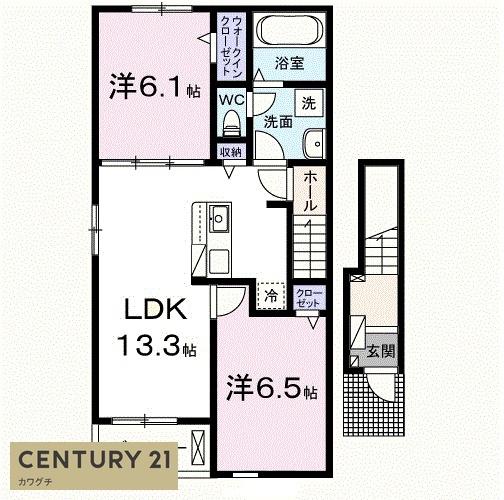 ベーゼン高洲二番館の間取り