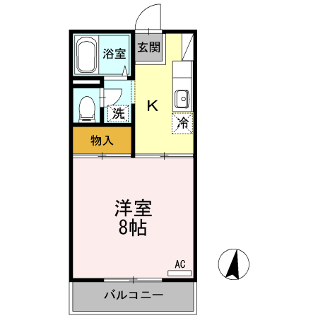 プレジール岡本 A棟の間取り