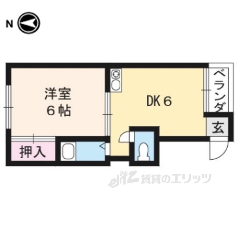 【シェモア北白川の間取り】