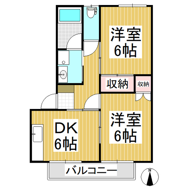 コーポマルモの間取り