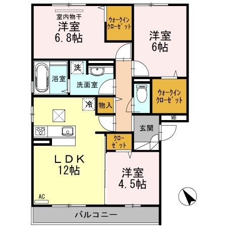 コンフォールの間取り