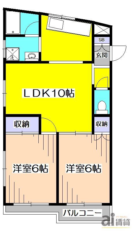 国分寺市本町のマンションの間取り