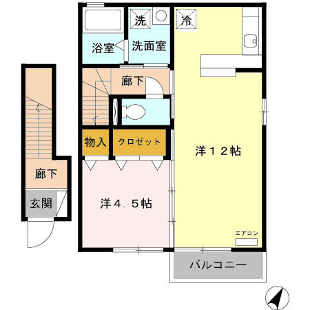 クレスト樹林　Ｄの間取り