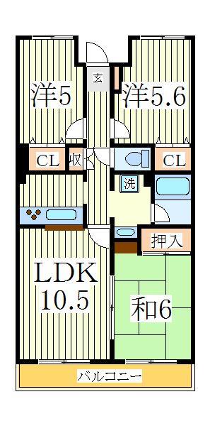 我孫子市柴崎台のマンションの間取り