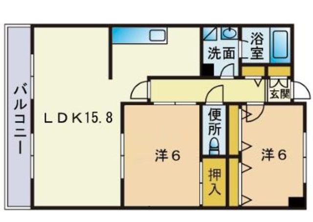 インペリアル大賀2の間取り