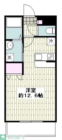 平塚市北金目のマンションの間取り