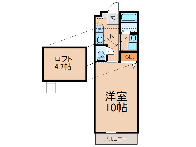 シャンテ　ノールの間取り