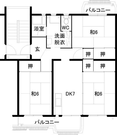 筑紫野市紫のマンションの間取り