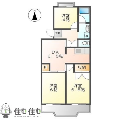 サンシティ梅坪の間取り