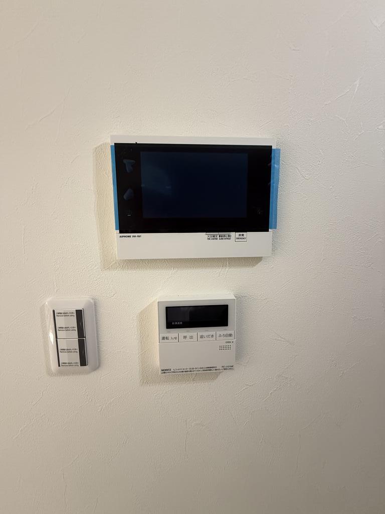 セキュリティ　工事完了前の内装状況を撮影した写真です