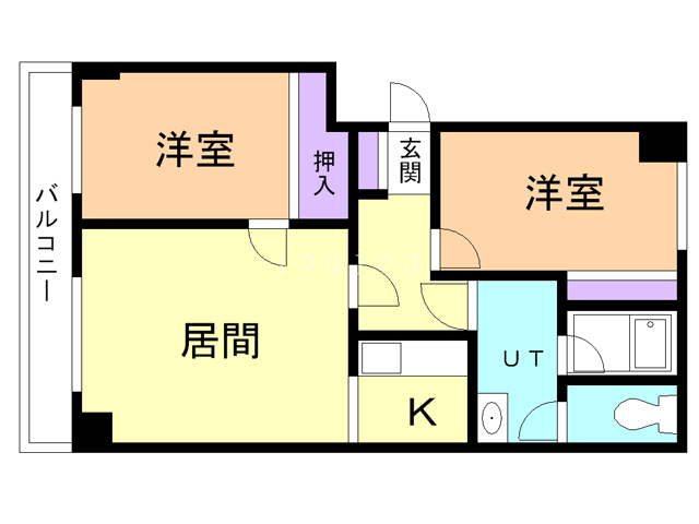 コーポ旭豊の間取り