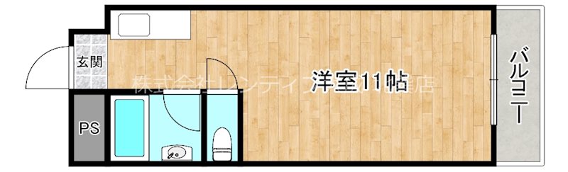 地下鉄千日前線 今里駅 徒歩4分 10階建 築38年の間取り写真