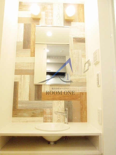 洗面設備　洗面台です。