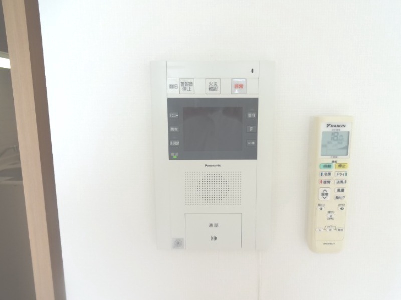 セキュリティ　モニター付きで安心！