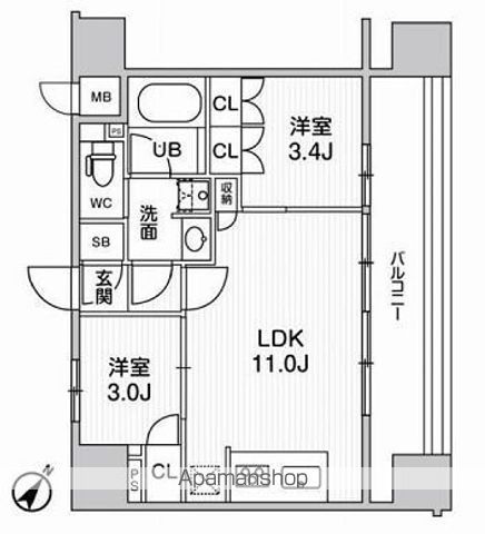 ＪＲ山手線 巣鴨駅 徒歩6分 14階建 築3年の間取り写真