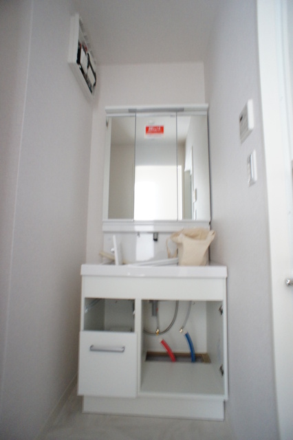 洗面設備　※建築中のお写真です。