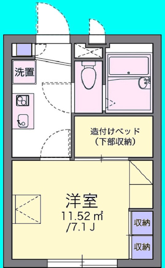 東武野田線 六実駅 徒歩10分 2階建 築24年の間取り写真