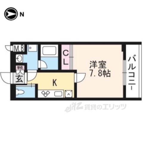 ロゼッタ北山の間取り写真