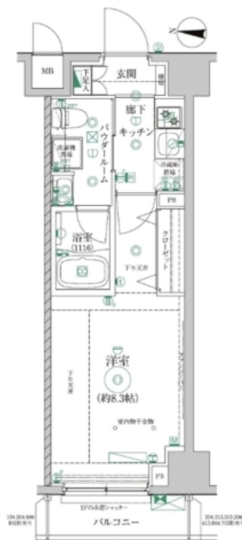 東京メトロ半蔵門線 清澄白河駅 徒歩10分 9階建 築9年の間取り写真