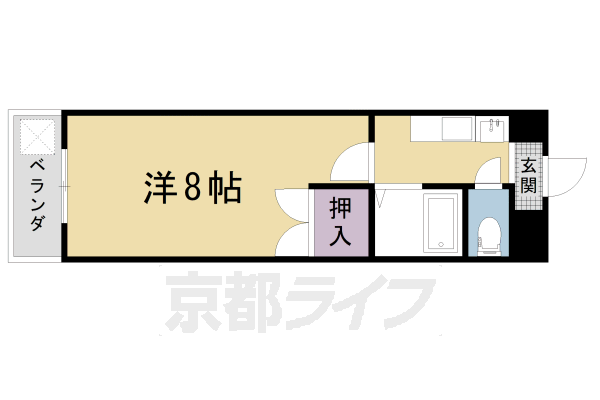 テイクフォー西陣の間取り写真