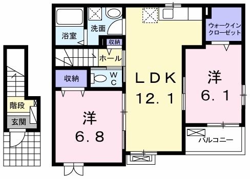 カルム宝町の間取り写真