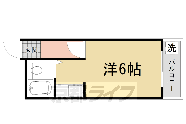 地下鉄東西線 太秦天神川駅 徒歩10分 3階建 築39年の間取り写真