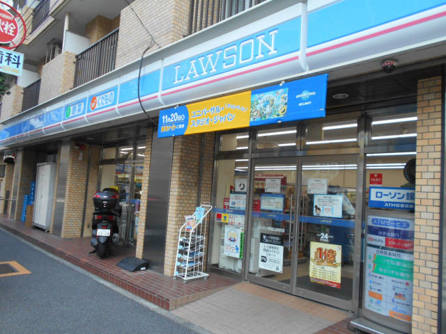 コンビニ　ローソン　新宿山吹町店（コンビニ）まで100m