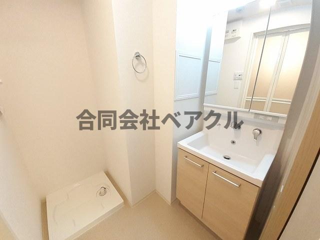 洗面設備　広い洗面スペース