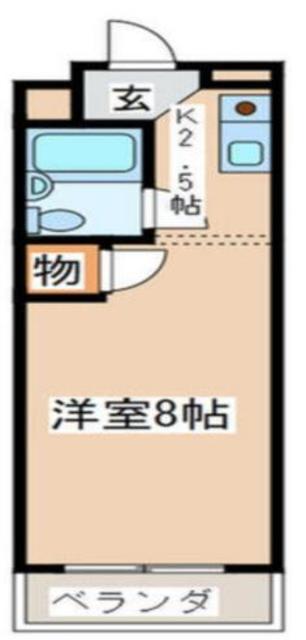 ＪＲ横浜線 矢部駅 徒歩9分 3階建 築39年の間取り写真