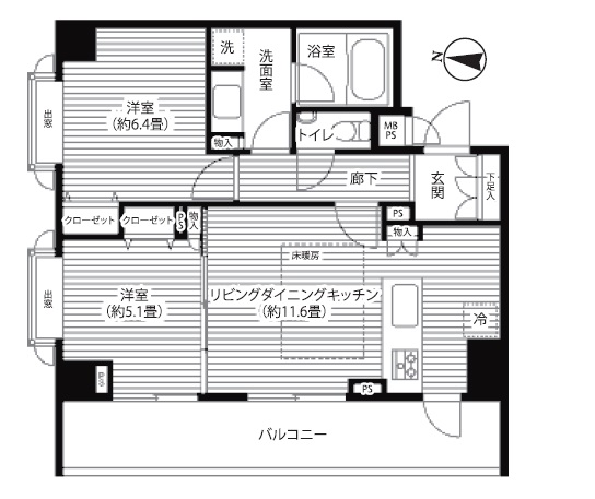 HF白金高輪レジデンスの間取り