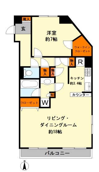 都営三田線 白山駅 徒歩1分 14階建 築23年の間取り写真