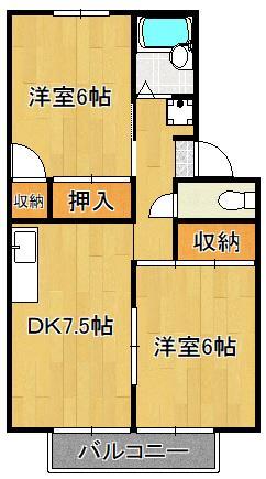 セジュール守恒　Ｃ棟の間取り