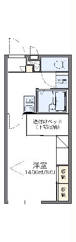 レオパレス喜勇の間取り