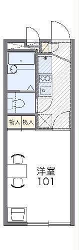 レオパレス中徳島　あまのの間取り