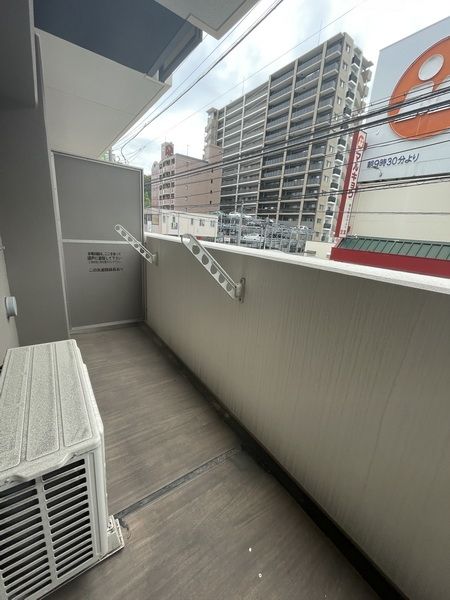 【福岡市中央区小笹のマンションのバルコニー】